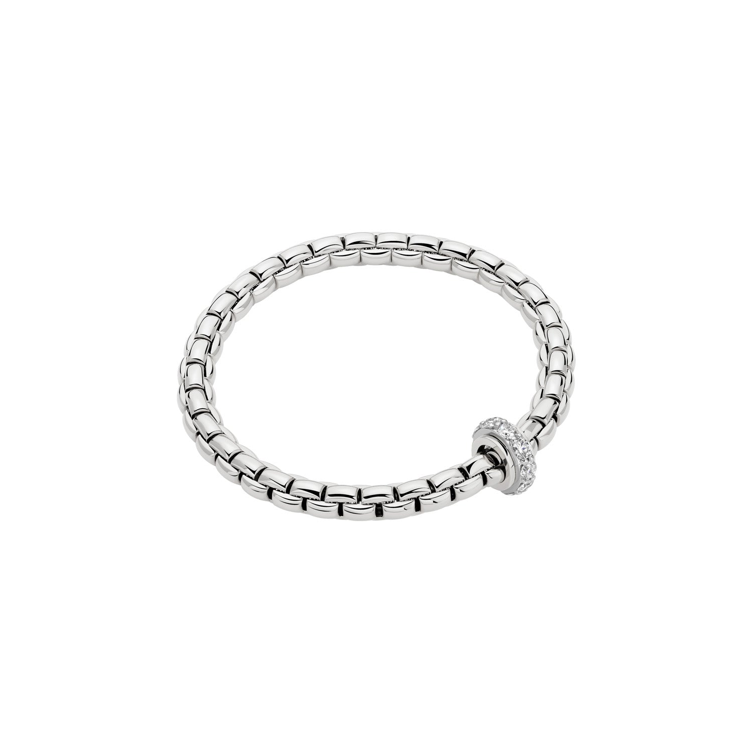 FOPE EKA 18K Gold Bracelet with White Diamonds - 1.22 carats - Jackson Hole Jewelry Company