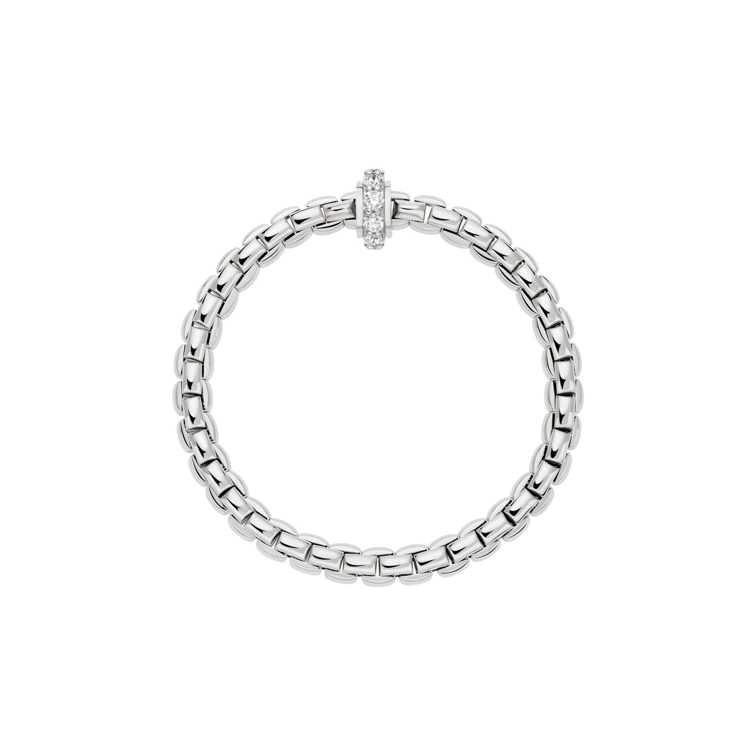 FOPE EKA 18K Gold Bracelet with White Diamonds - 1.22 carats - Jackson Hole Jewelry Company