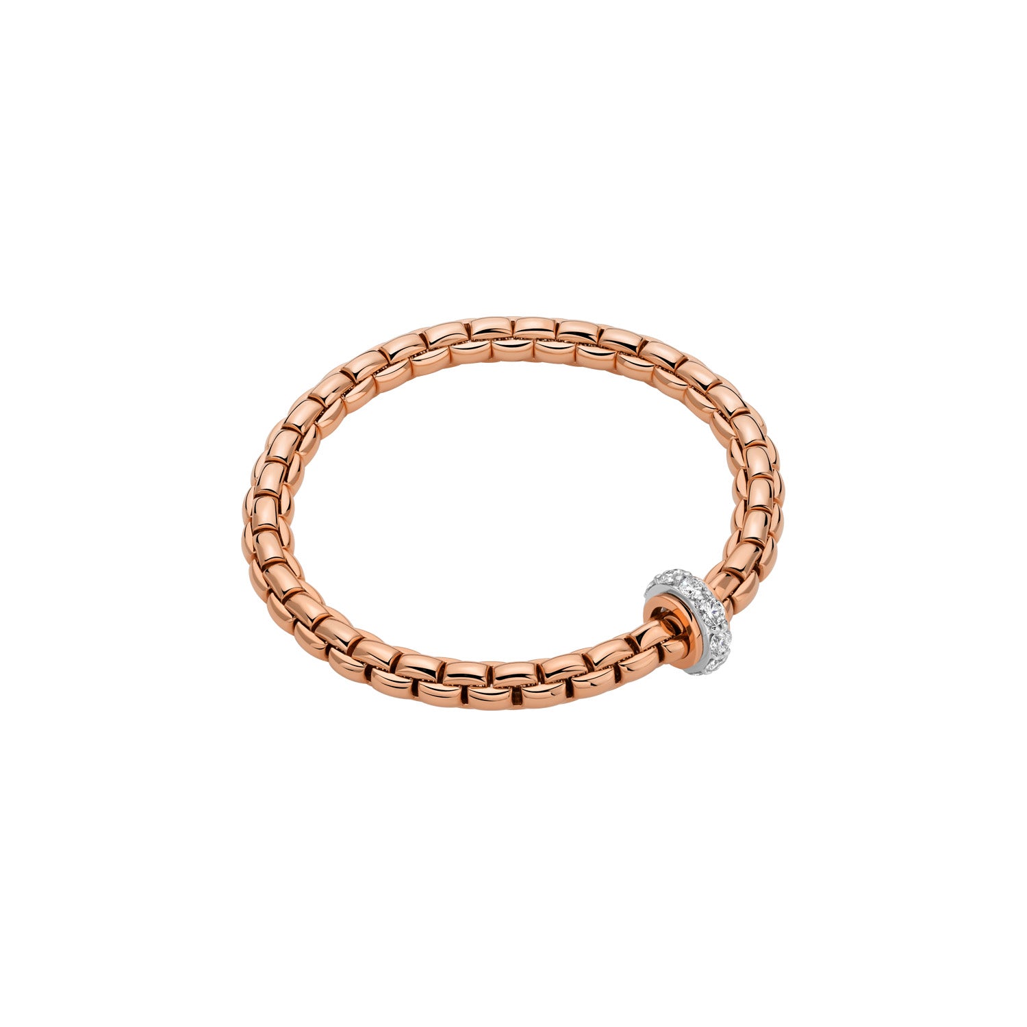 FOPE EKA 18K Gold Bracelet with White Diamonds - 1.22 carats - Jackson Hole Jewelry Company
