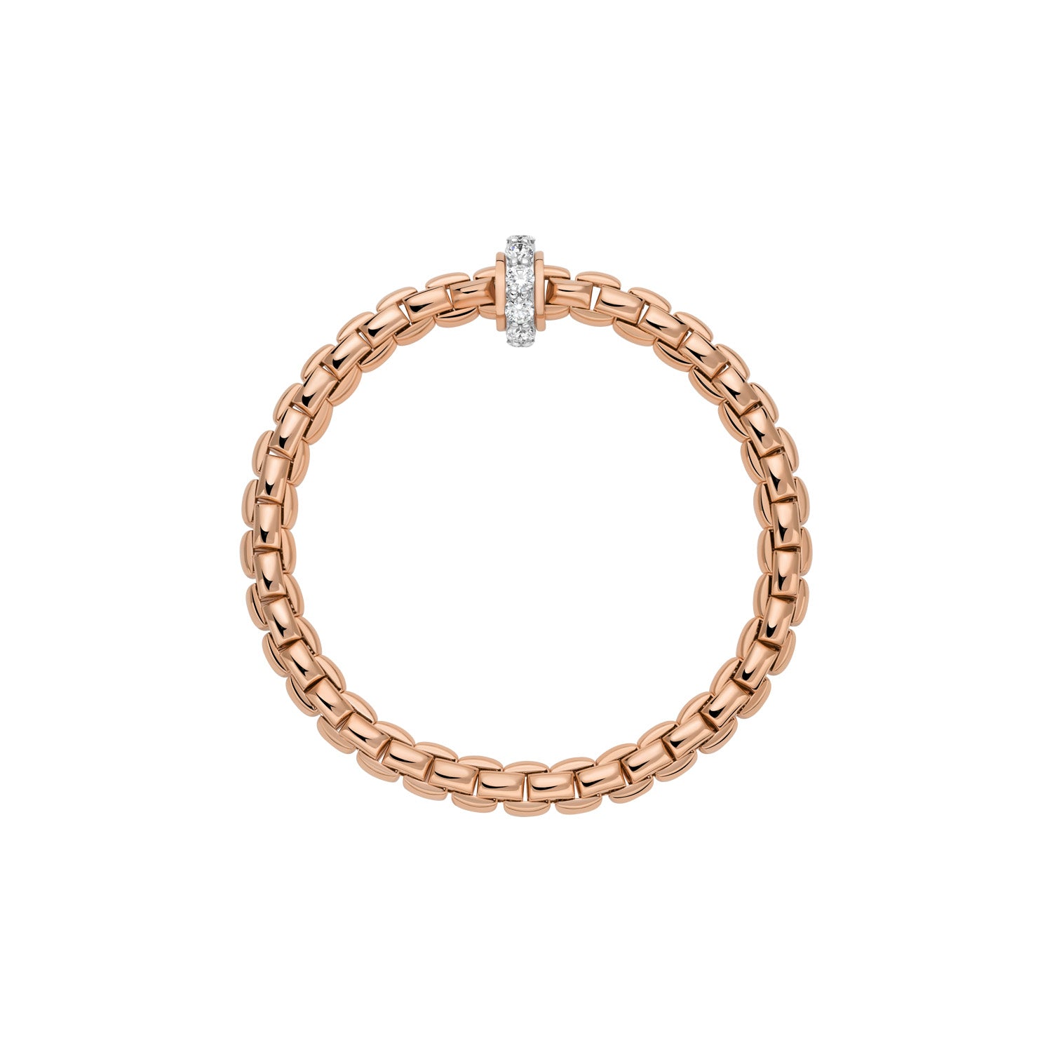 FOPE EKA 18K Gold Bracelet with White Diamonds - 1.22 carats - Jackson Hole Jewelry Company