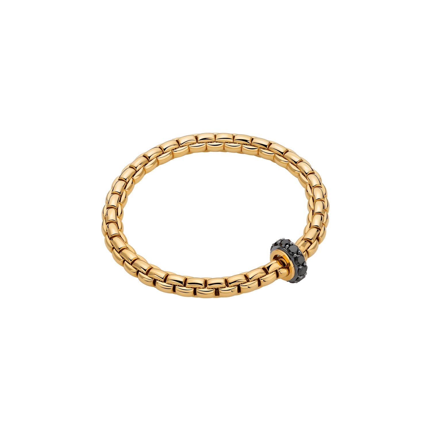 FOPE EKA 18K Gold Bracelet with Black Diamonds - 1.48 carats - Jackson Hole Jewelry Company