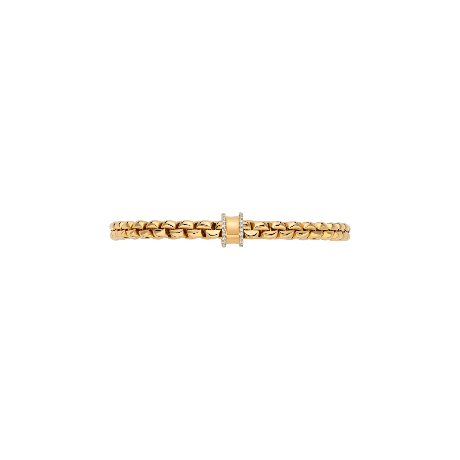 FOPE EKA 18K Gold Bracelet with White Diamonds - 0.17 carats - Jackson Hole Jewelry Company