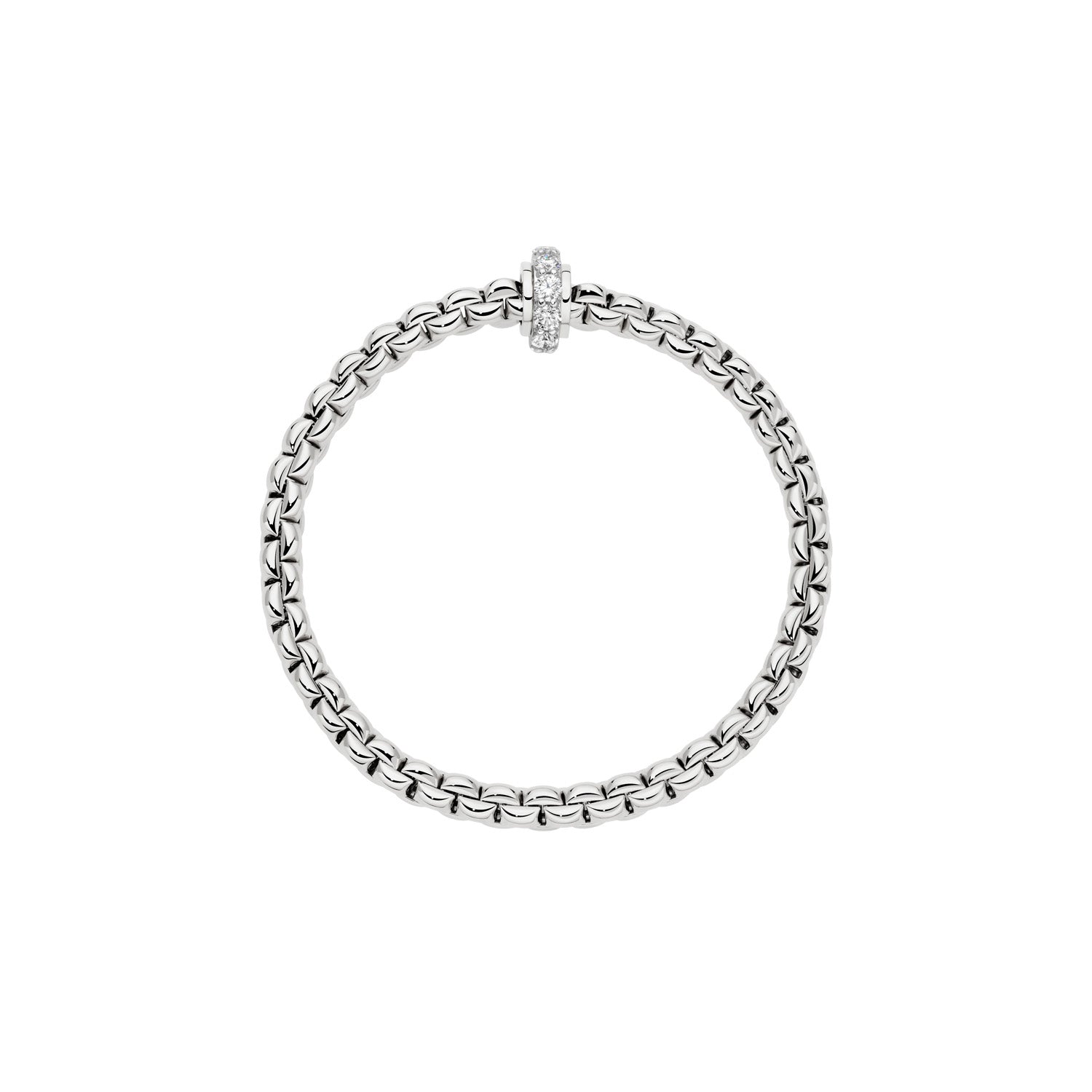 FOPE EKA 18K Gold Bracelet with White Diamonds - 0.89 carats - Jackson Hole Jewelry Company