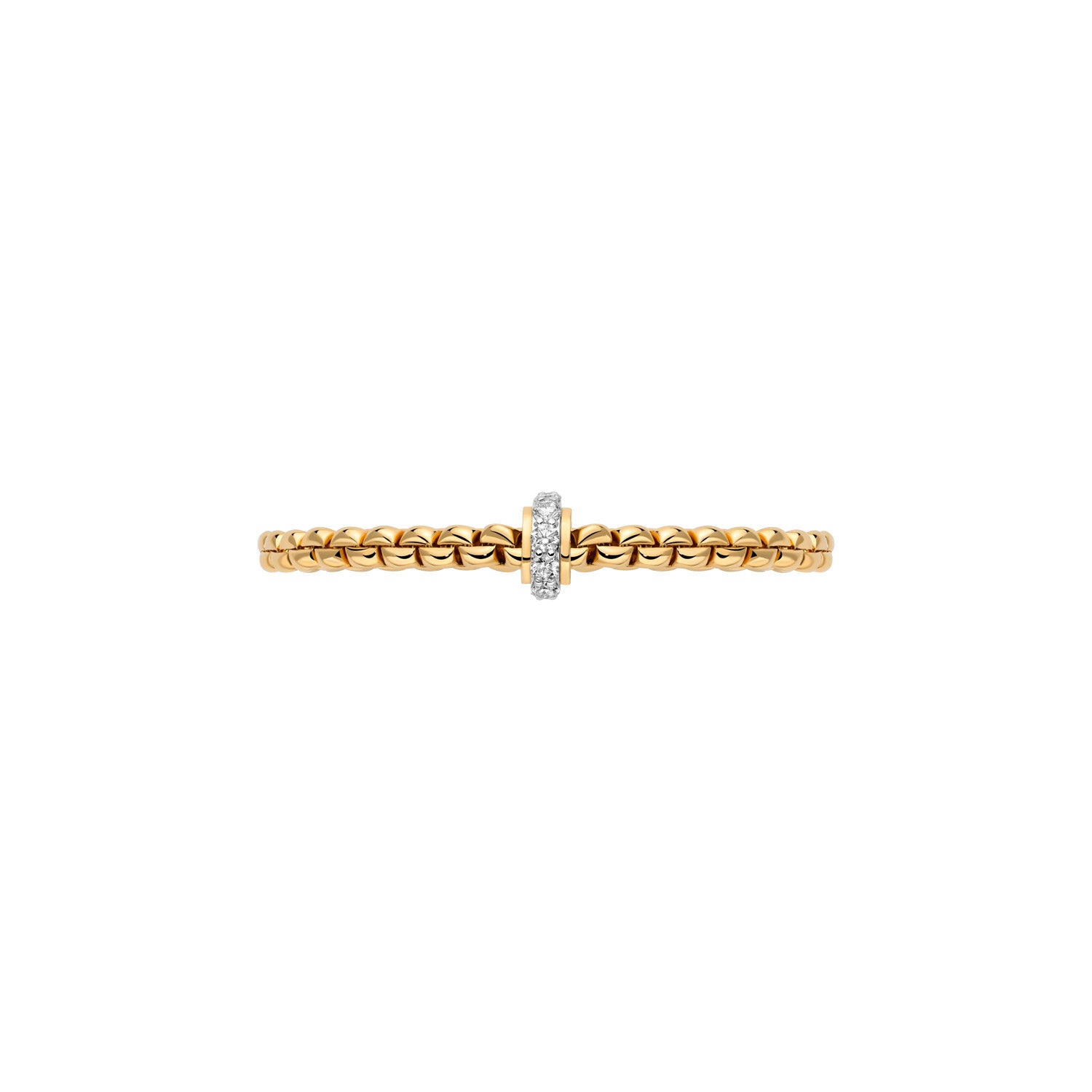 FOPE EKA 18K Gold Bracelet with White Diamonds - 0.89 carats - Jackson Hole Jewelry Company