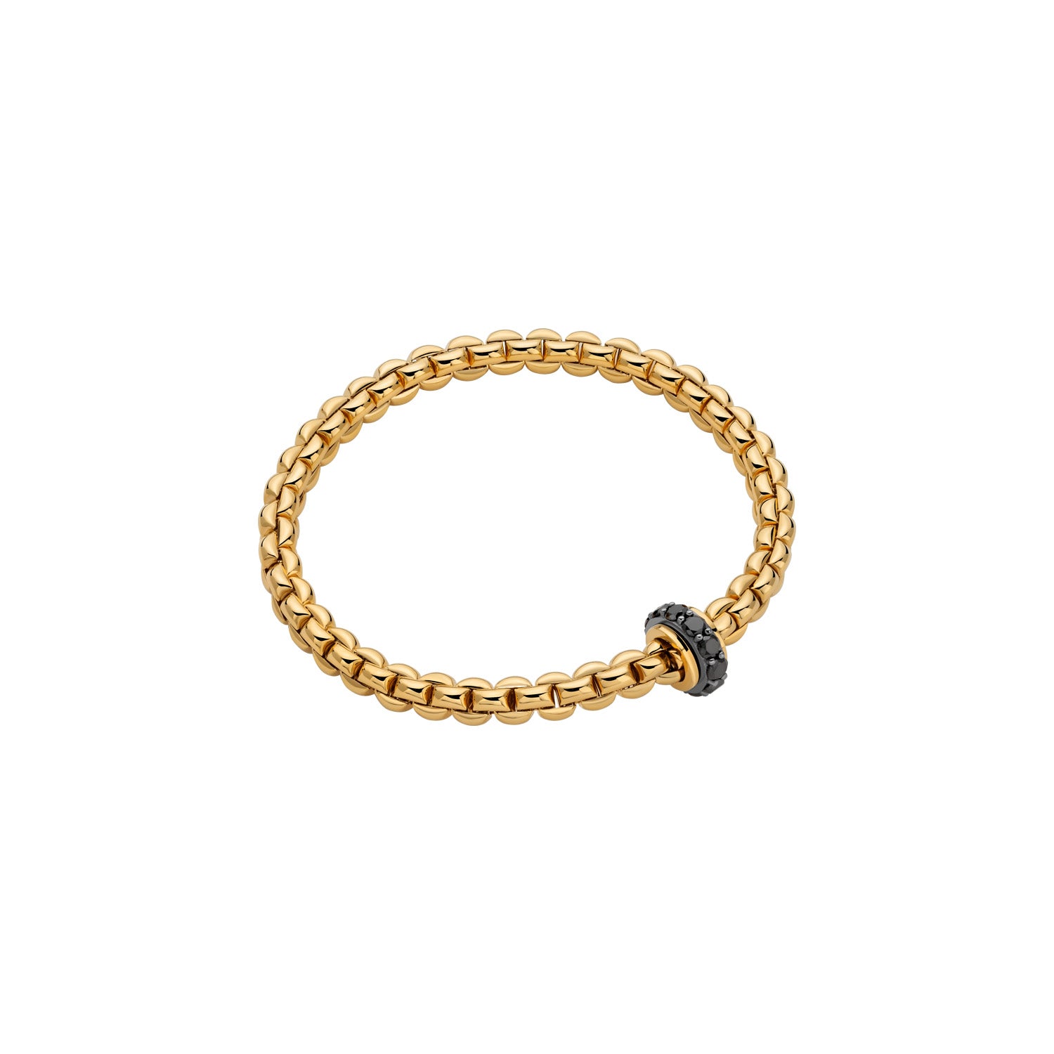 FOPE EKA 18K Gold Bracelet with Black Diamonds - 1.12 carats - Jackson Hole Jewelry Company