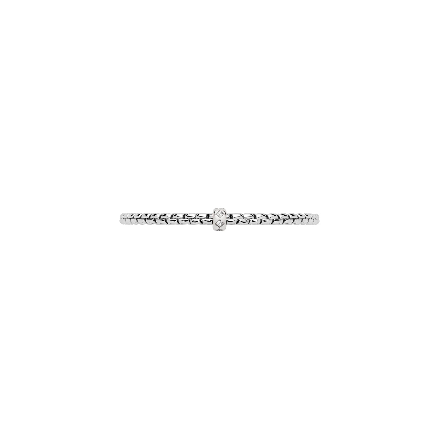 FOPE EKA 18K Gold Flex'it Bracelet with Rhombus-Set Diamonds - 0.12 carats - Jackson Hole Jewelry Company