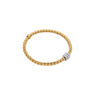 Fope Eka Tiny Flex'it Bracelet with Diamond Pavé - Jackson Hole Jewelry Company