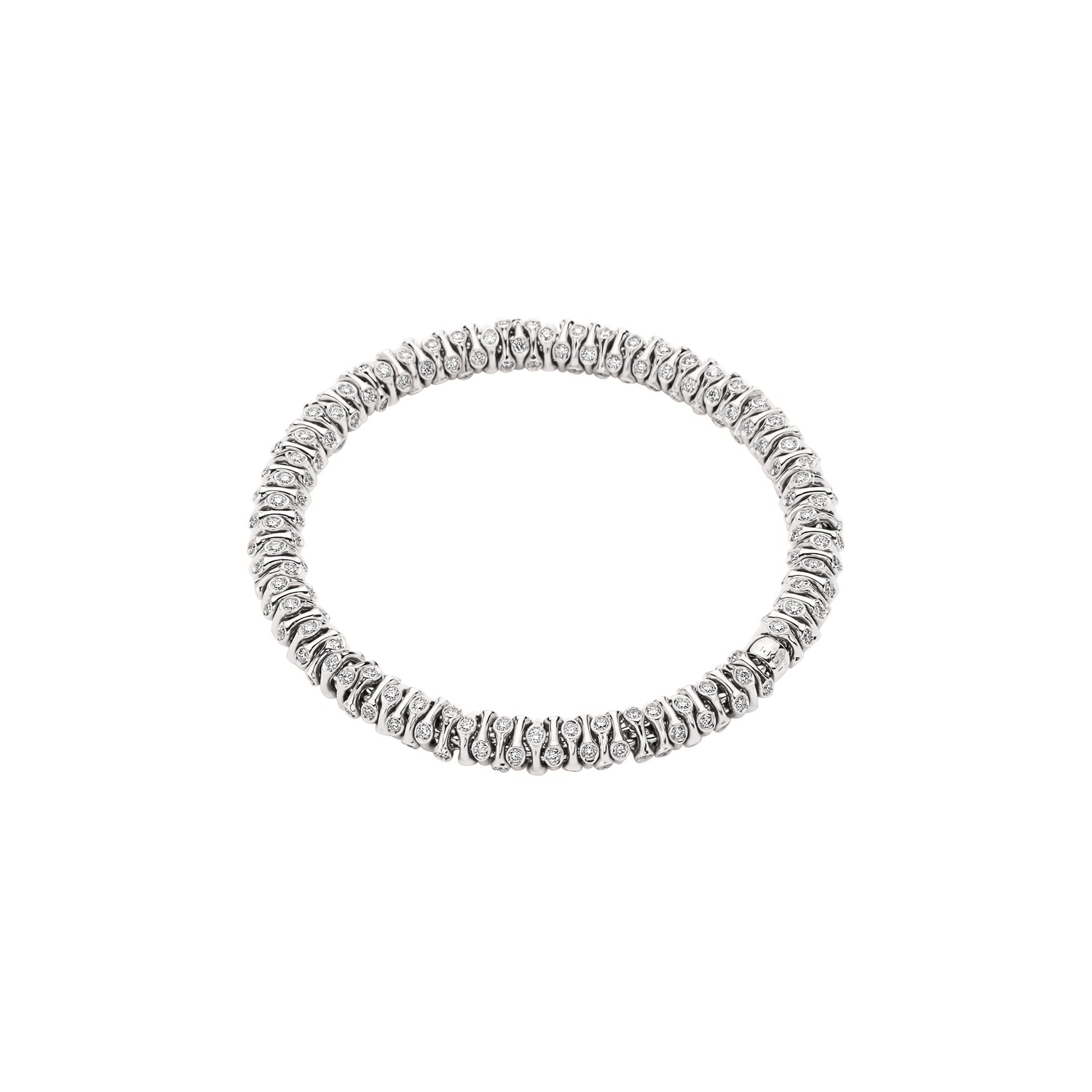 FOPE PRIMA 18K Gold Flex’it Bracelet with White Diamonds - Jackson Hole Jewelry Company