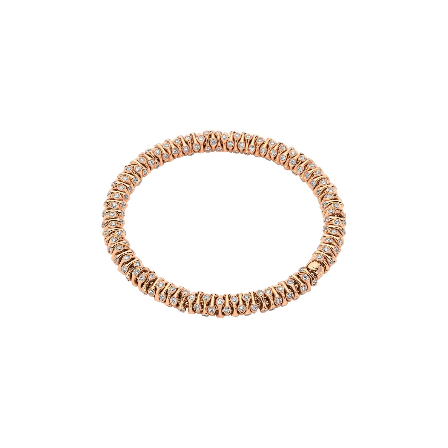 FOPE PRIMA 18K Gold Flex’it Bracelet with White Diamonds - Jackson Hole Jewelry Company
