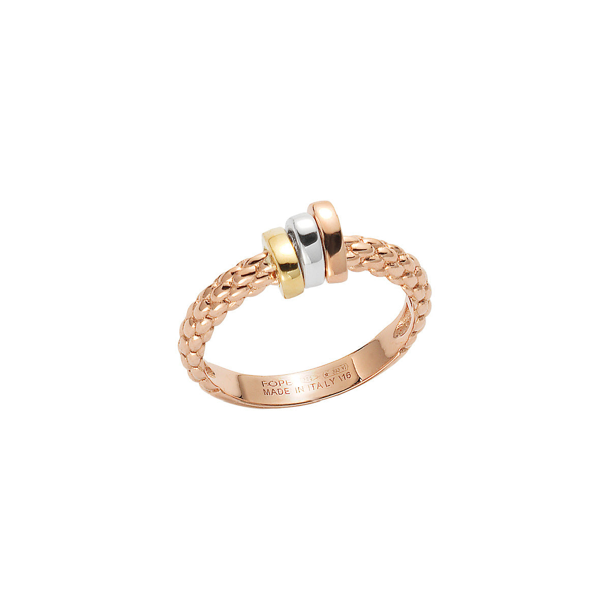 FOPE PRIMA 18K Gold Ring with Gold Set Rondels - Jackson Hole Jewelry Company