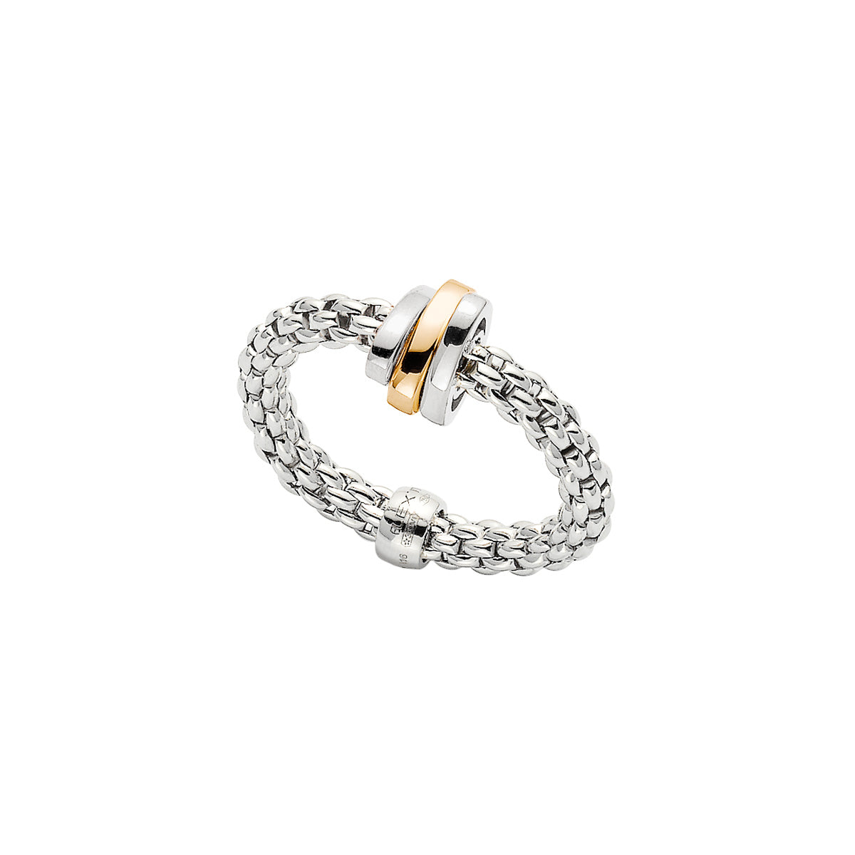 FOPE PRIMA 18K Gold Flex'it Ring with Gold Set Rondels - Jackson Hole Jewelry Company