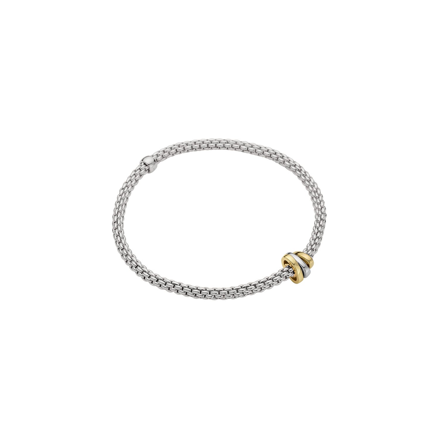 FOPE PRIMA Flex’it Bracelet with 18K Gold Rondels - Jackson Hole Jewelry Company
