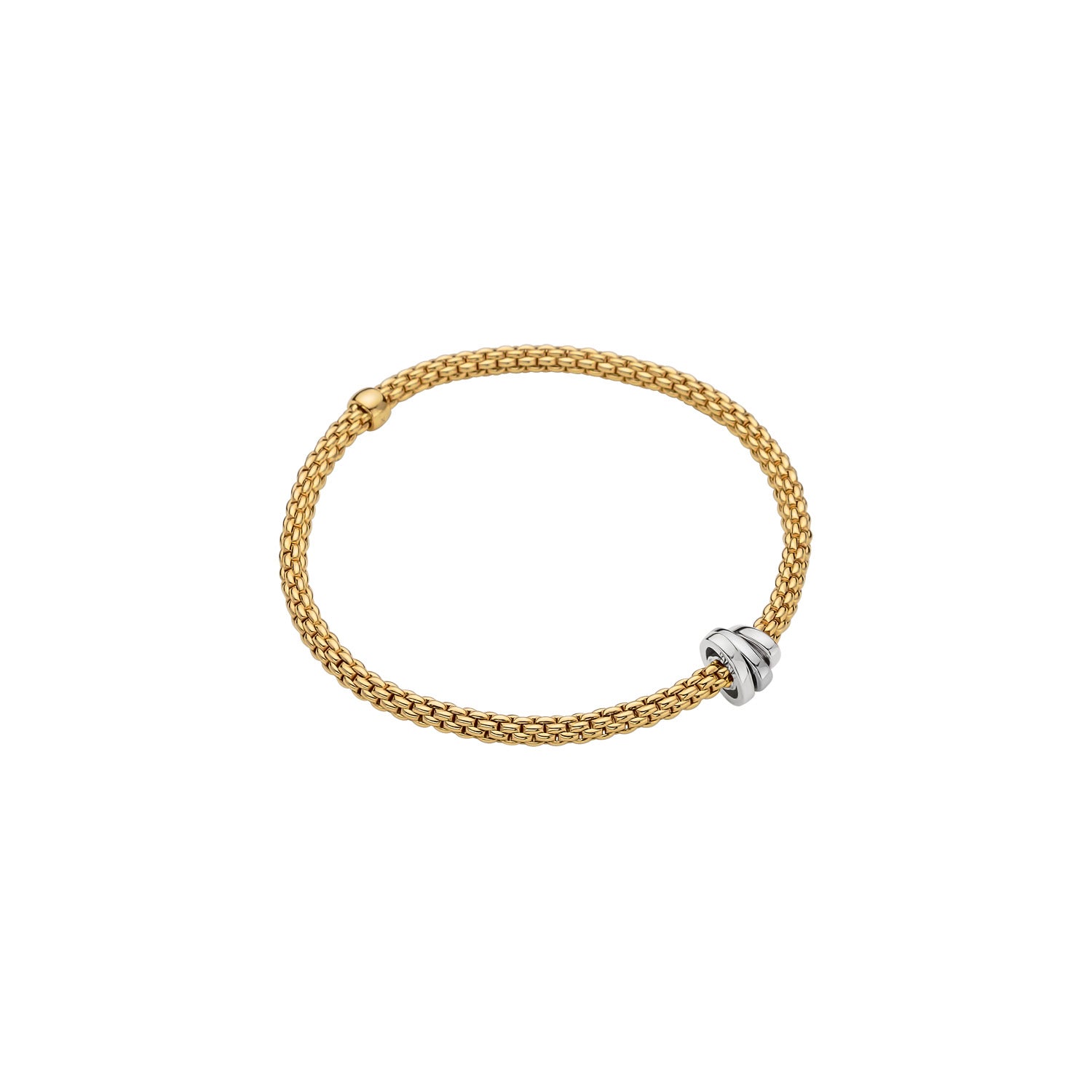 FOPE PRIMA Flex’it Bracelet with 18K Gold Rondels - Jackson Hole Jewelry Company