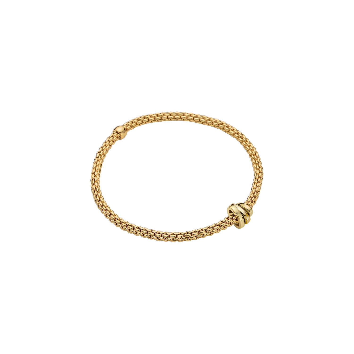 FOPE PRIMA Flex’it Bracelet with 18K Gold Rondels - Jackson Hole Jewelry Company