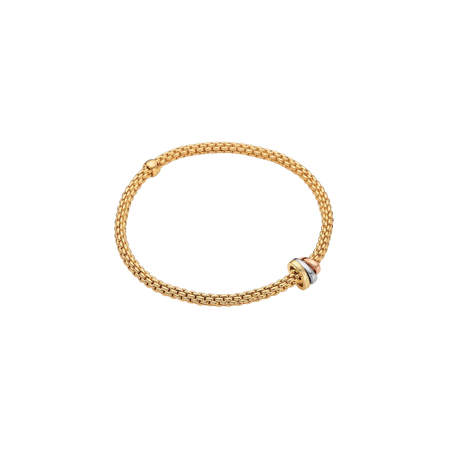 FOPE PRIMA Flex’it Bracelet with 18K Gold Rondels - Jackson Hole Jewelry Company