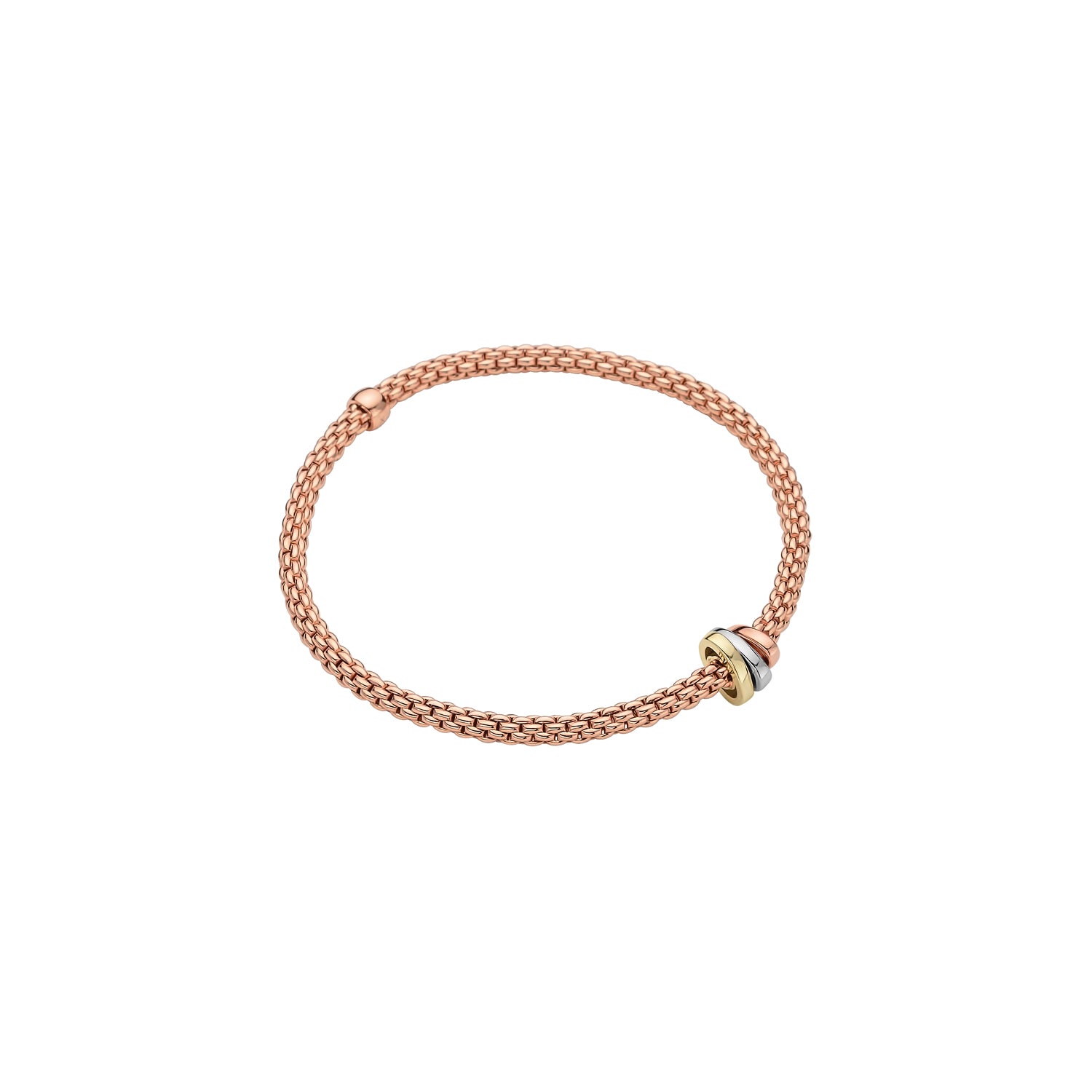 FOPE PRIMA Flex’it Bracelet with 18K Gold Rondels - Jackson Hole Jewelry Company
