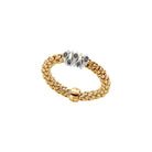 FOPE PRIMA 18K Gold Flex'it Ring with Black Diamonds - 0.09 carats - Jackson Hole Jewelry Company