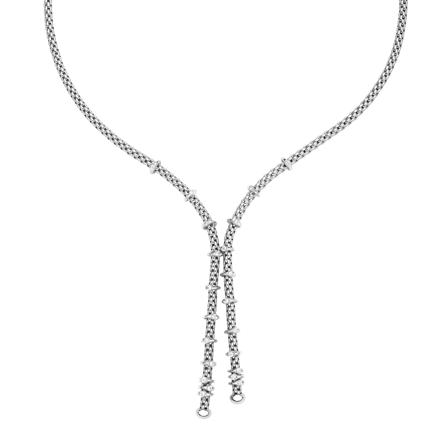 FOPE PRIMA 18K Gold Necklace with White Diamonds - 0.30 carats - Jackson Hole Jewelry Company
