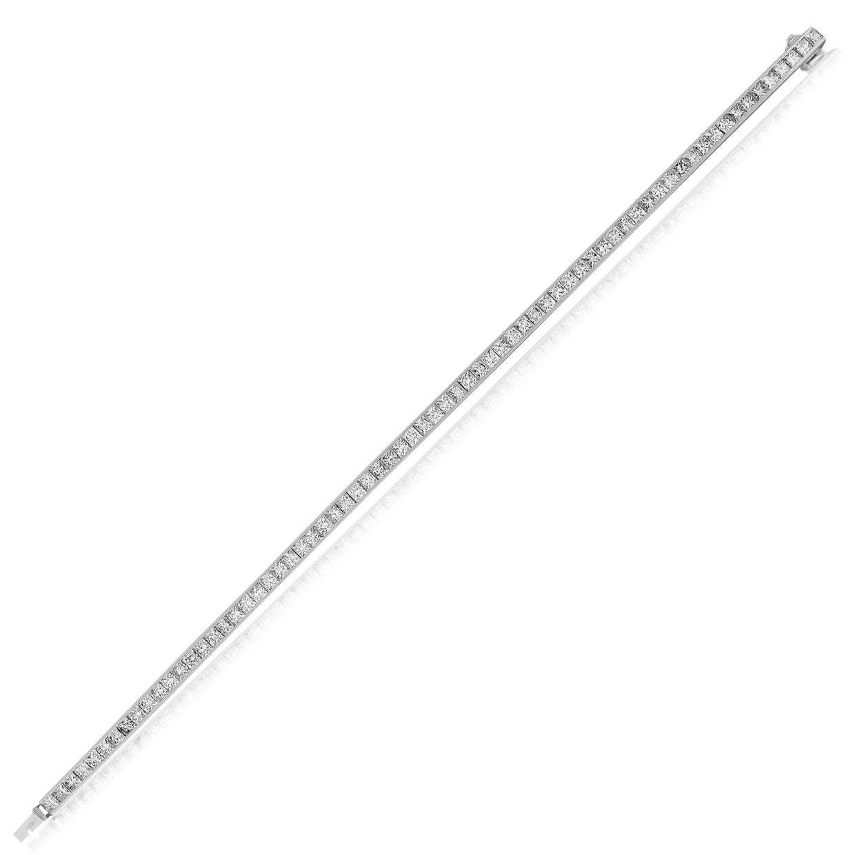 Picchiotti Xpandable™ Princess-Cut Diamond Bracelet in 18K White Gold 6.92 cttw - Jackson Hole Jewelry Company