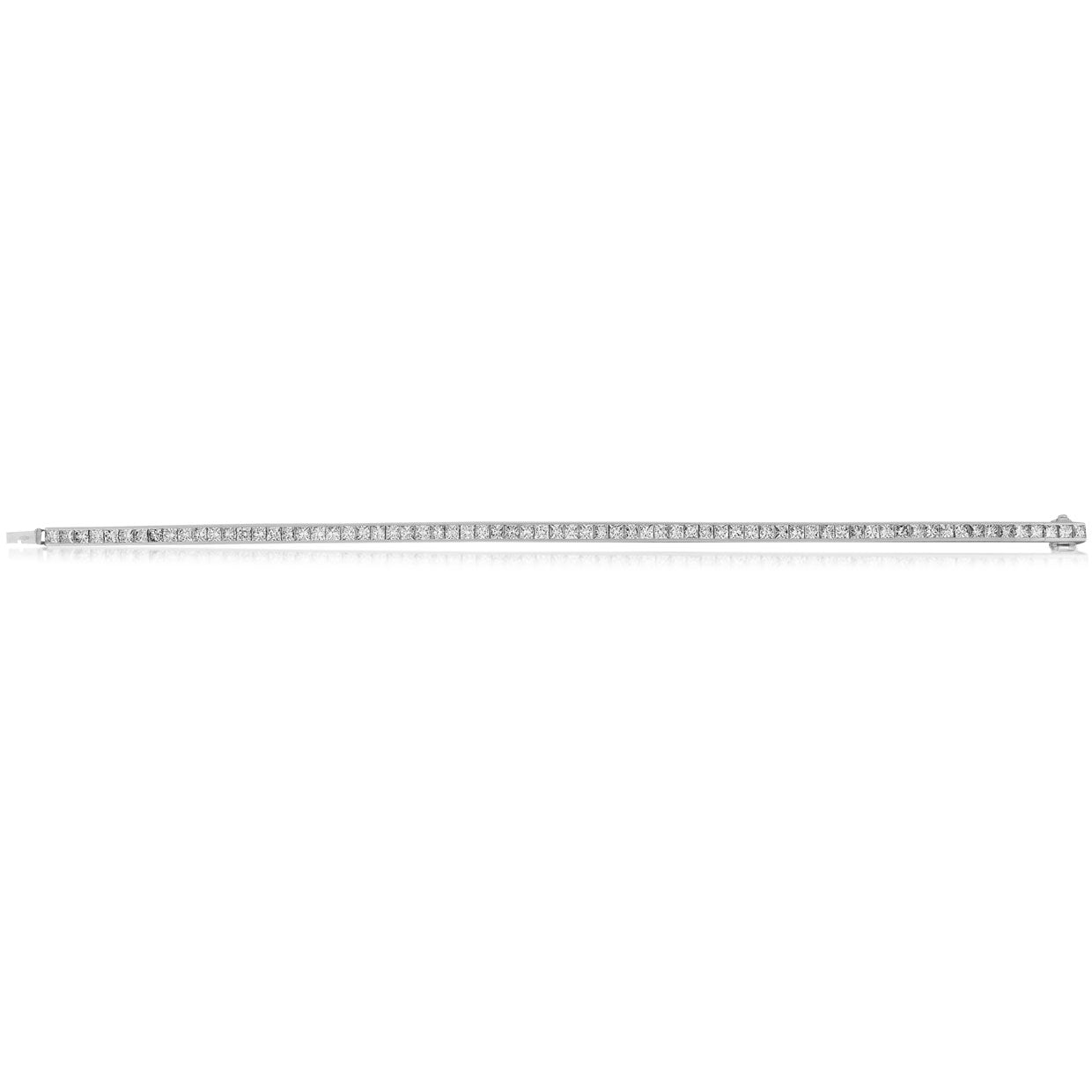 Picchiotti Xpandable™ Princess-Cut Diamond Bracelet in 18K White Gold 6.92 cttw - Jackson Hole Jewelry Company