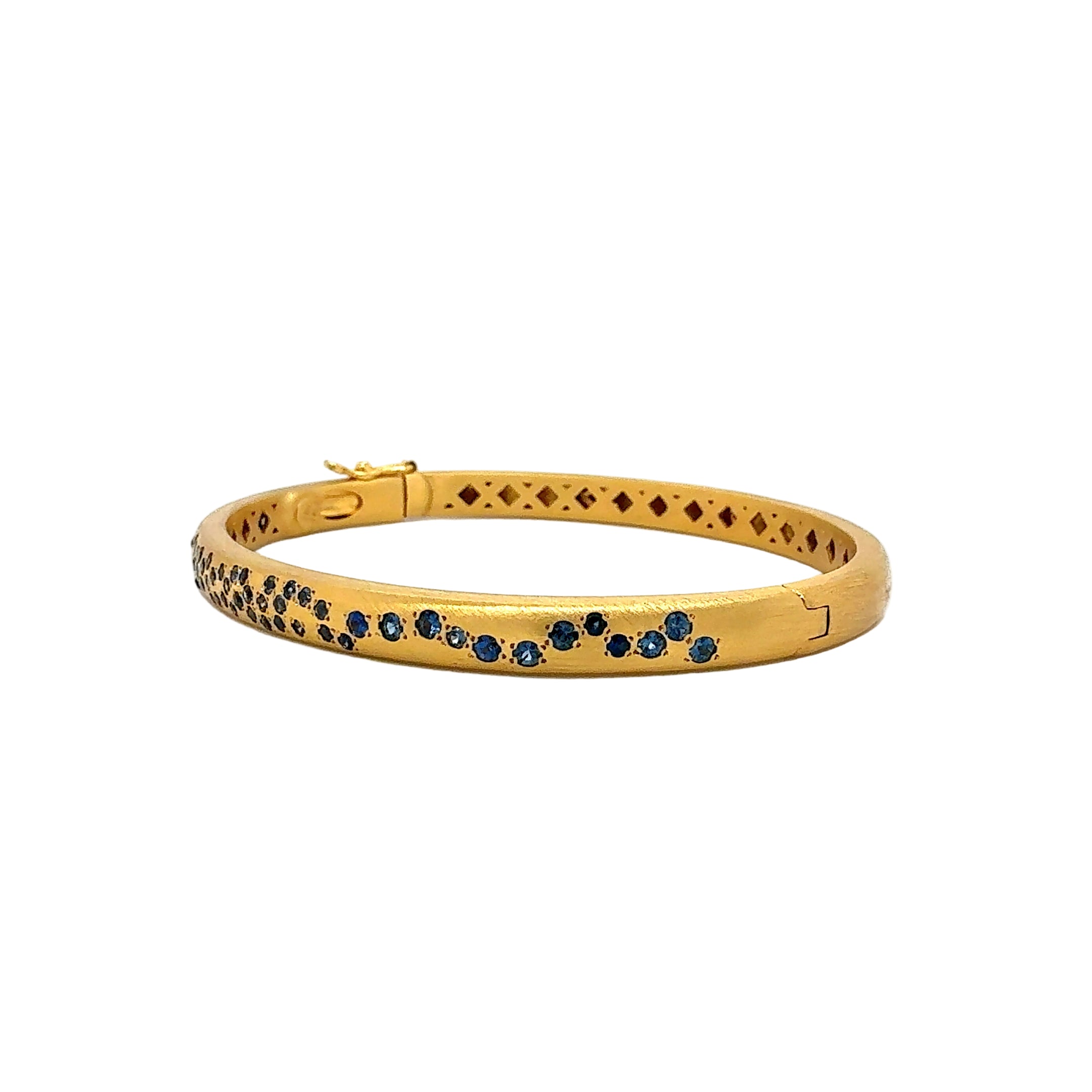 Marika Gold - Blue Sapphire Bracelet in 14K Yellow Gold - Jackson Hole Jewelry Company