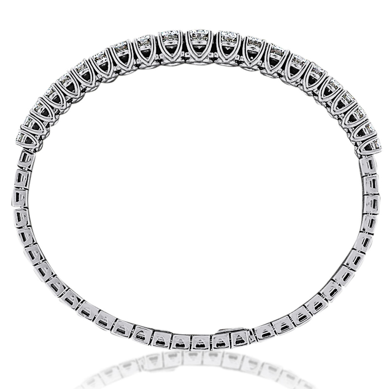 Picchiotti - Xpandable™ Round White Diamond Bracelet in 18K White Gold - Jackson Hole Jewelry Company