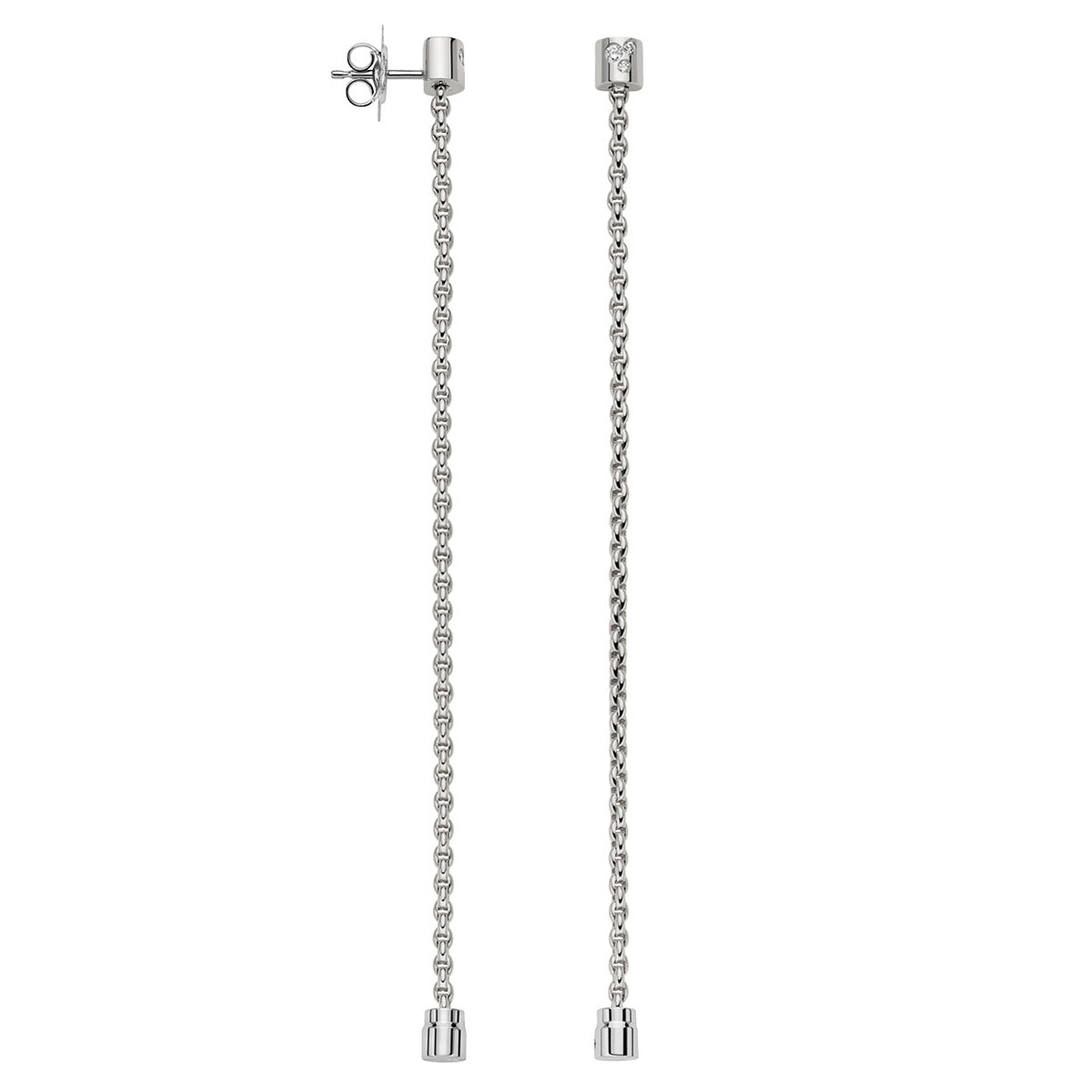 FOPE ARIA 18K Gold Drop Earrings with White Diamonds - 0.09 carats - Jackson Hole Jewelry Company