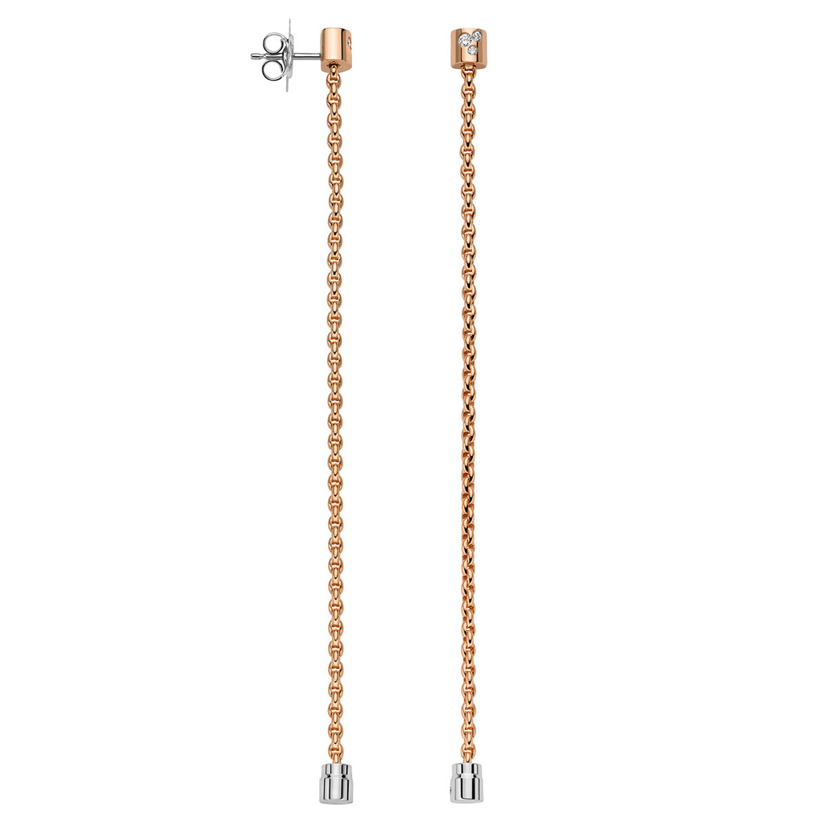 FOPE ARIA 18K Gold Drop Earrings with White Diamonds - 0.09 carats - Jackson Hole Jewelry Company