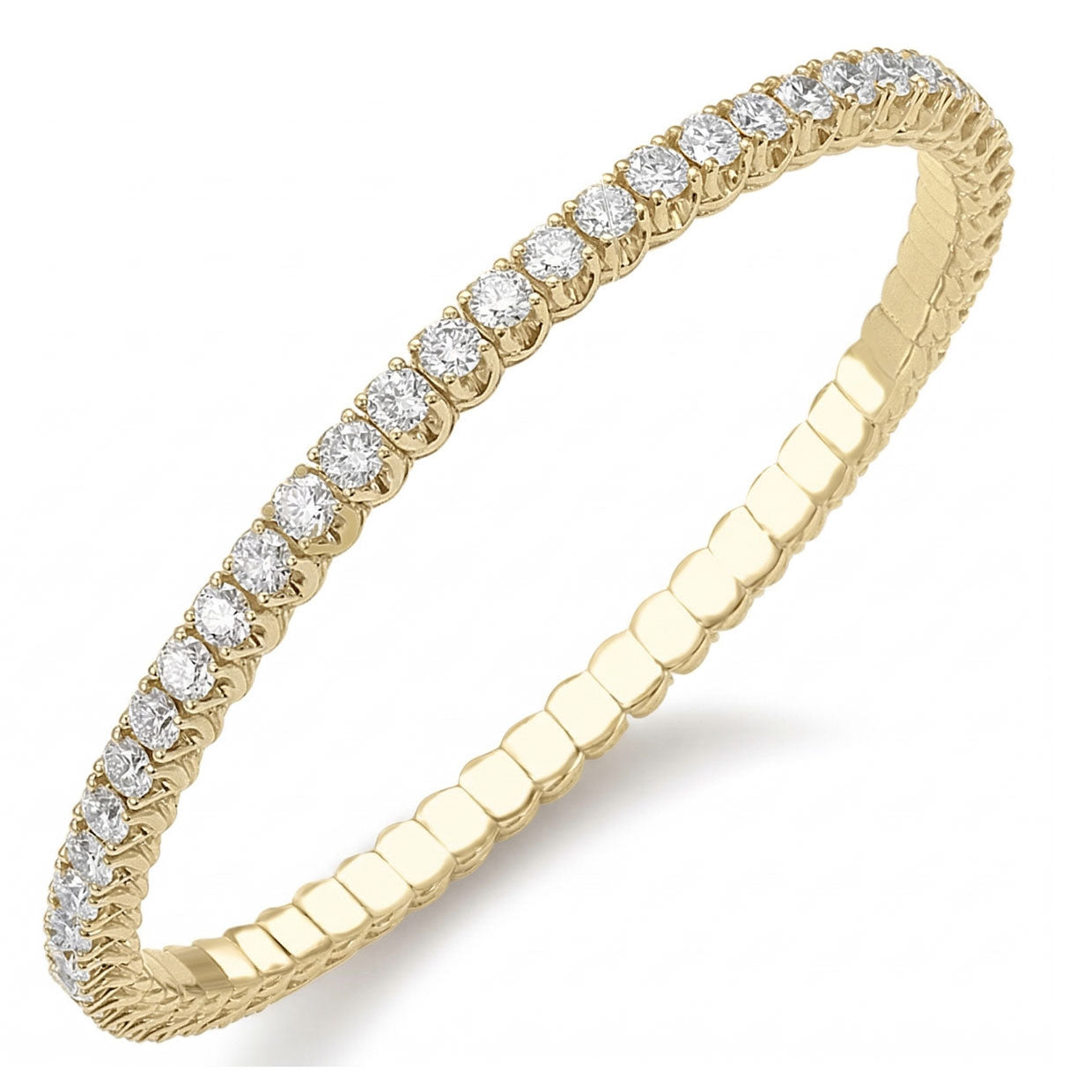 Picchiotti - Xpandable™ Round White Diamond Bracelet in 18K Gold - Jackson Hole Jewelry Company
