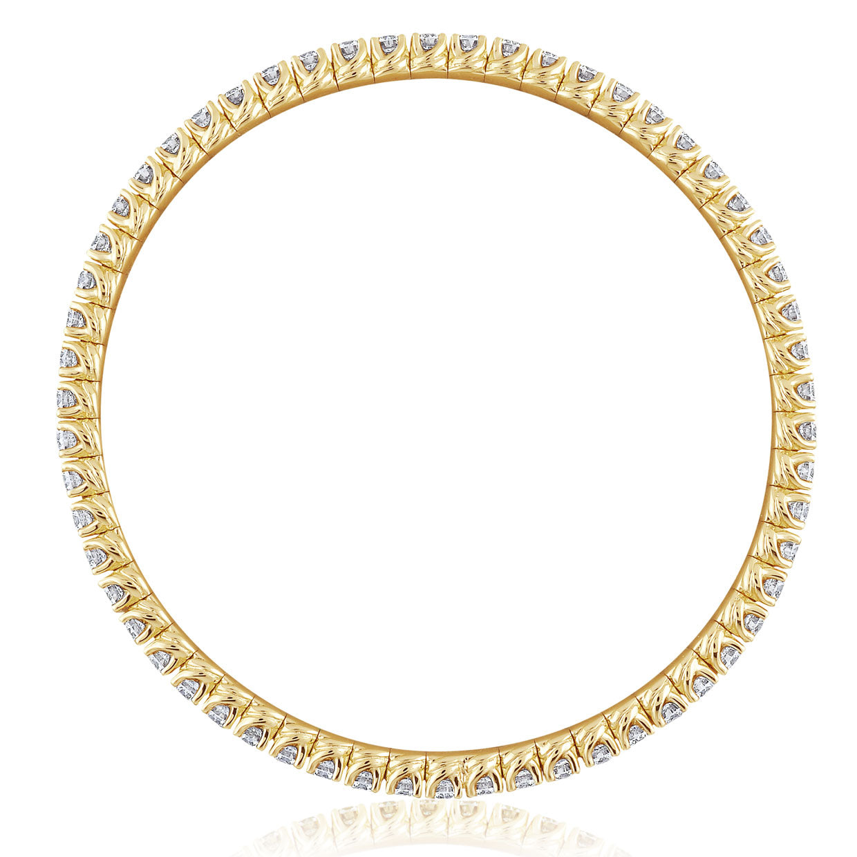 Picchiotti - Xpandable™ Round White Diamond Bracelet in 18K Gold - Jackson Hole Jewelry Company