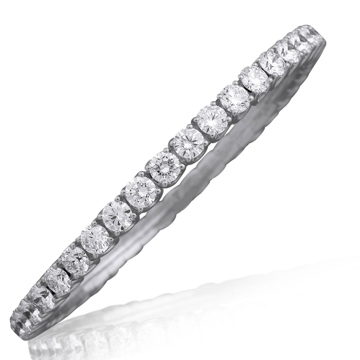 Picchiotti - Xpandable™ Round Diamond Bracelet in 18K White Gold - Jackson Hole Jewelry Company