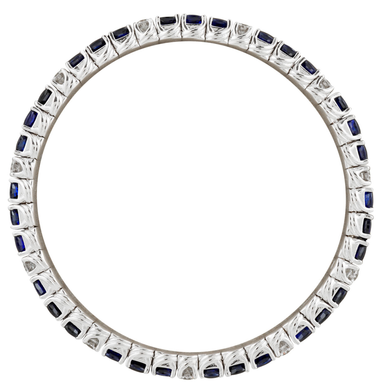 Picchiotti - Xpandable™ Sapphire and Diamond Bracelet in 18K White Gold - Jackson Hole Jewelry Company