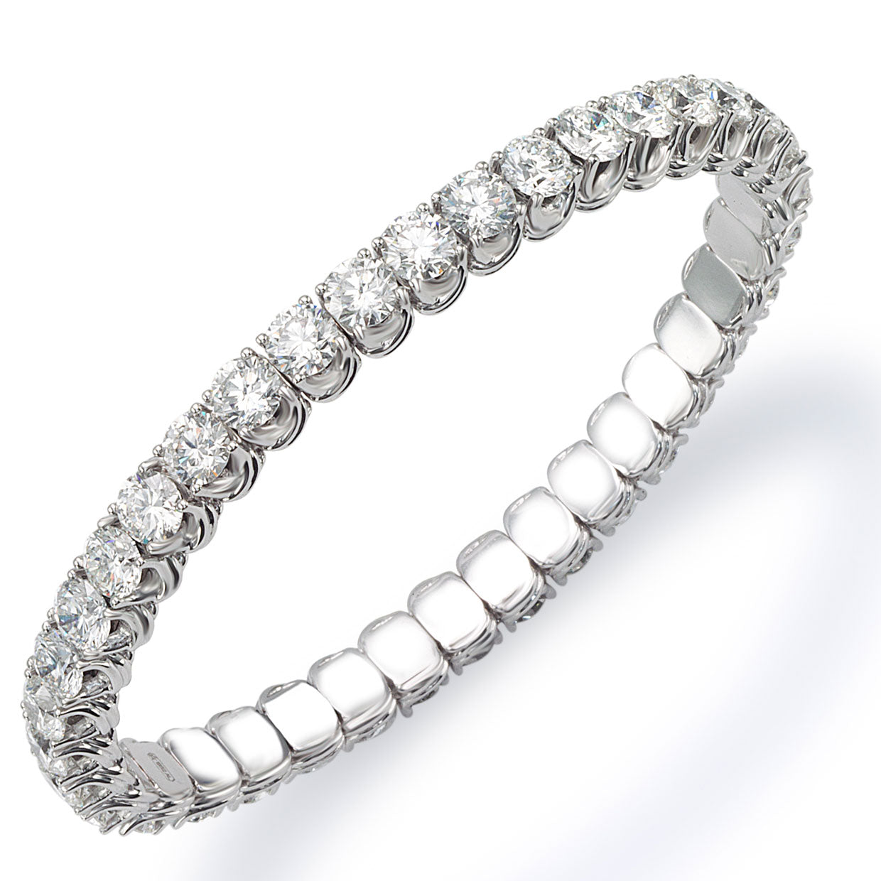 Picchiotti - Xpandable™ Round Diamond Bracelet in 18K White Gold - Jackson Hole Jewelry Company