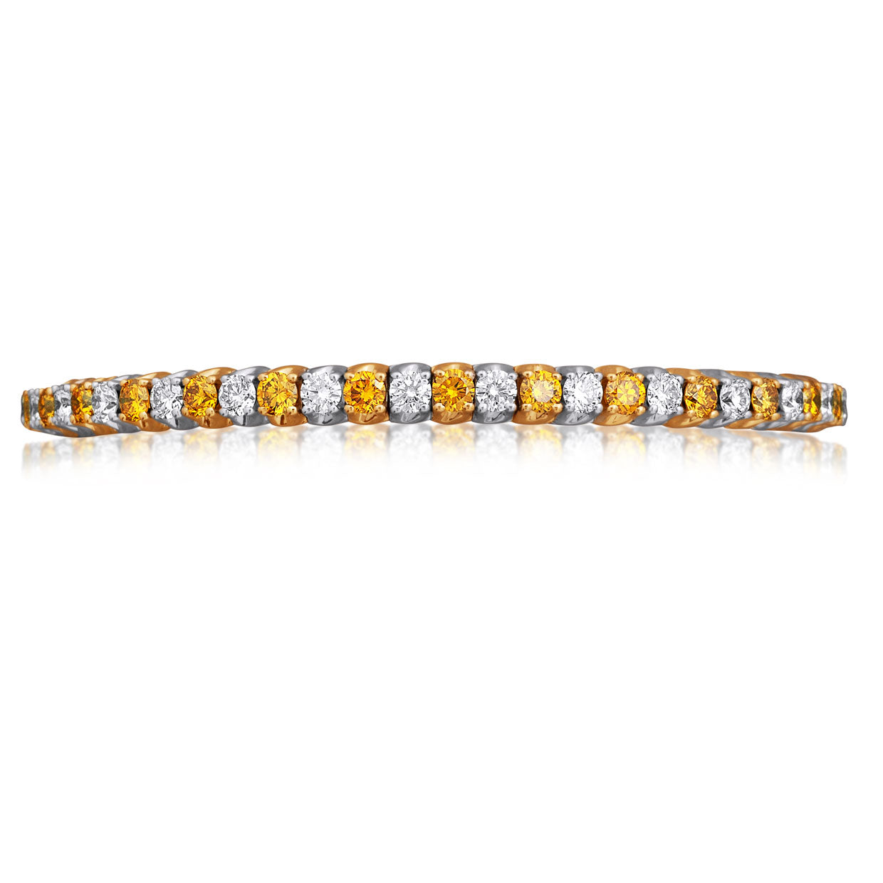Picchiotti - Xpandable™ Fancy Yellow & Diamond Bracelet in 18K White and Yellow Gold - Jackson Hole Jewelry Company