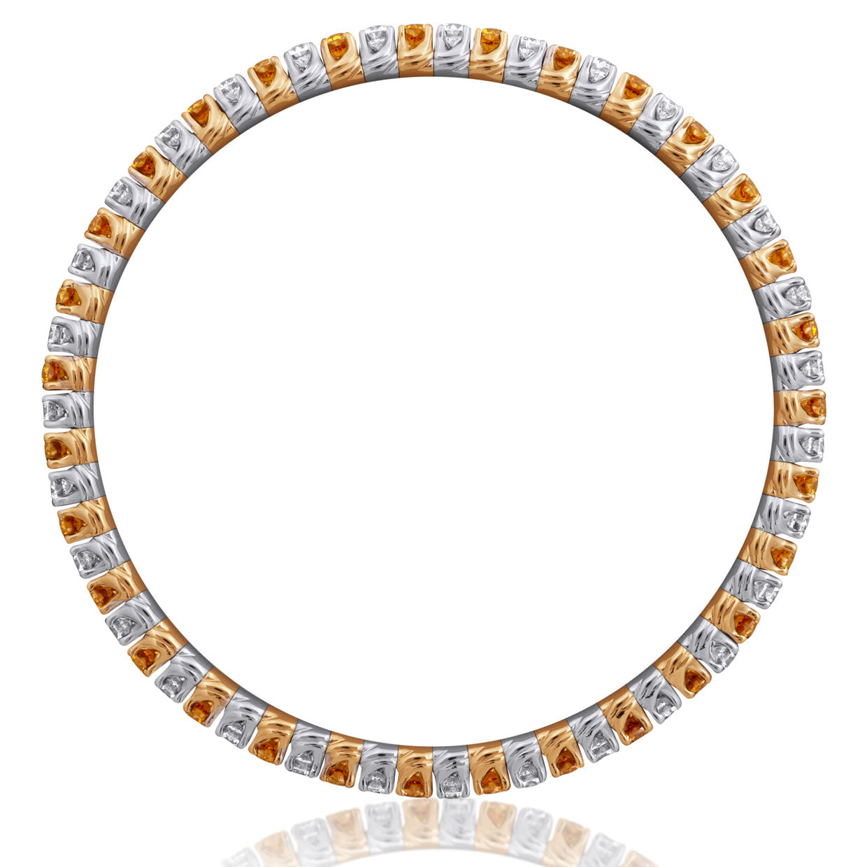 Picchiotti - Xpandable™ Fancy Yellow & Diamond Bracelet in 18K White and Yellow Gold - Jackson Hole Jewelry Company