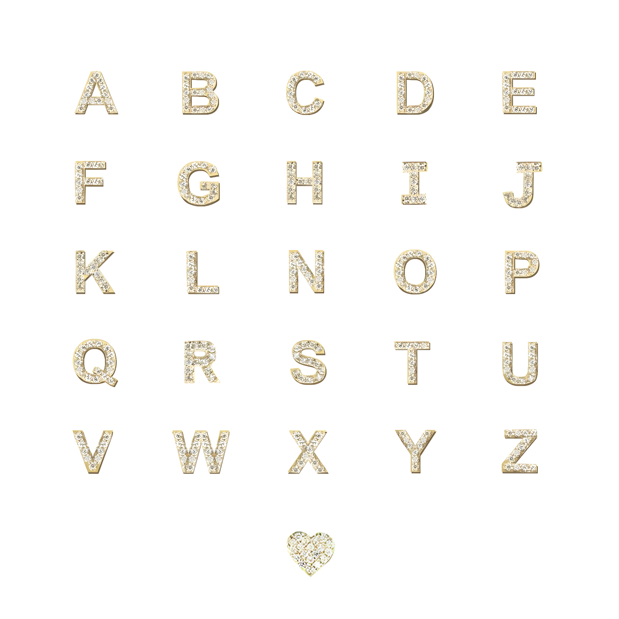 ANZIE Love Letter Pavé Diamond Stud (A–Z) in 14K Gold 0.05 cttw - Jackson Hole Jewelry Company