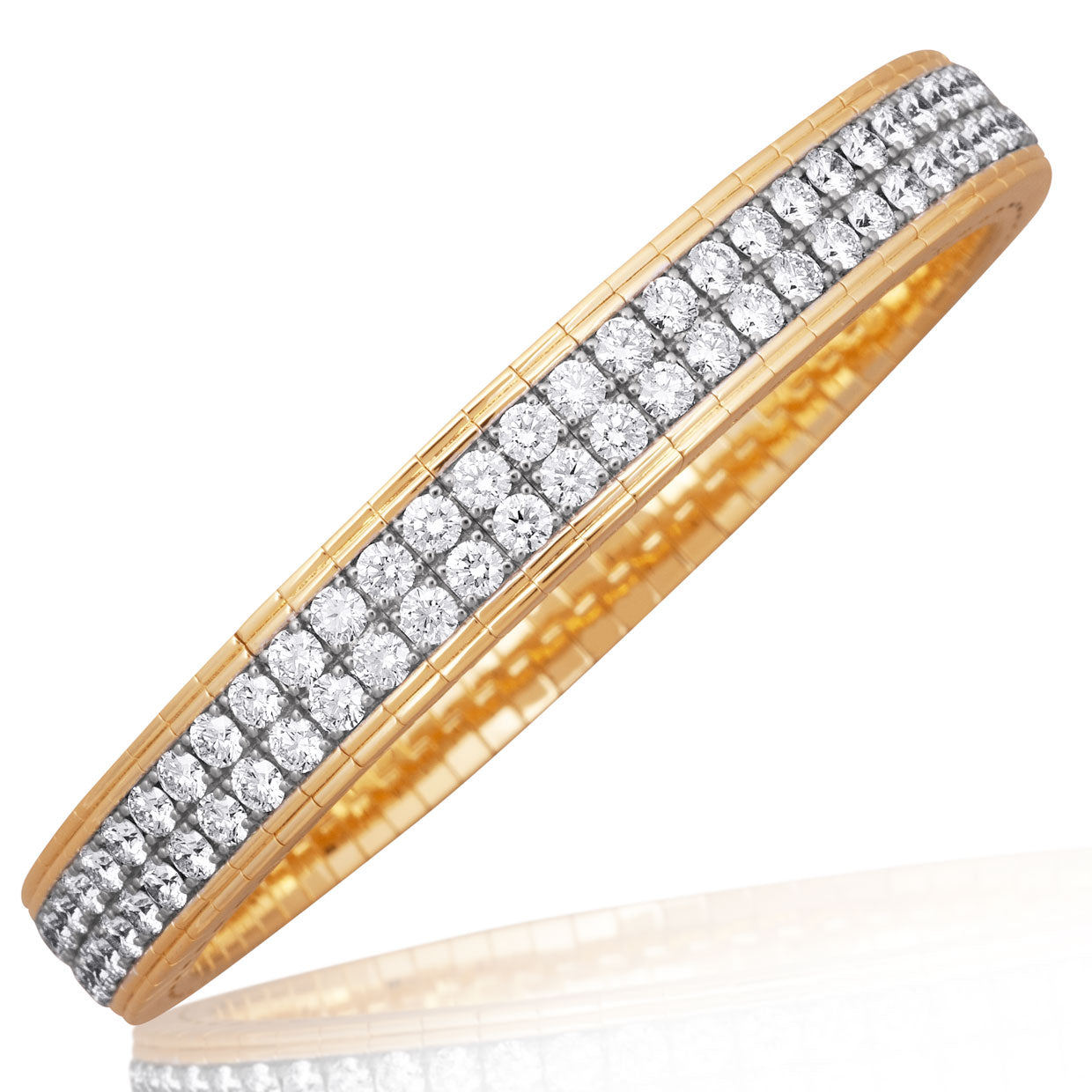 Picchiotti - Xpandable™ Round Diamond Bracelet in 18K Yellow Gold - Jackson Hole Jewelry Company