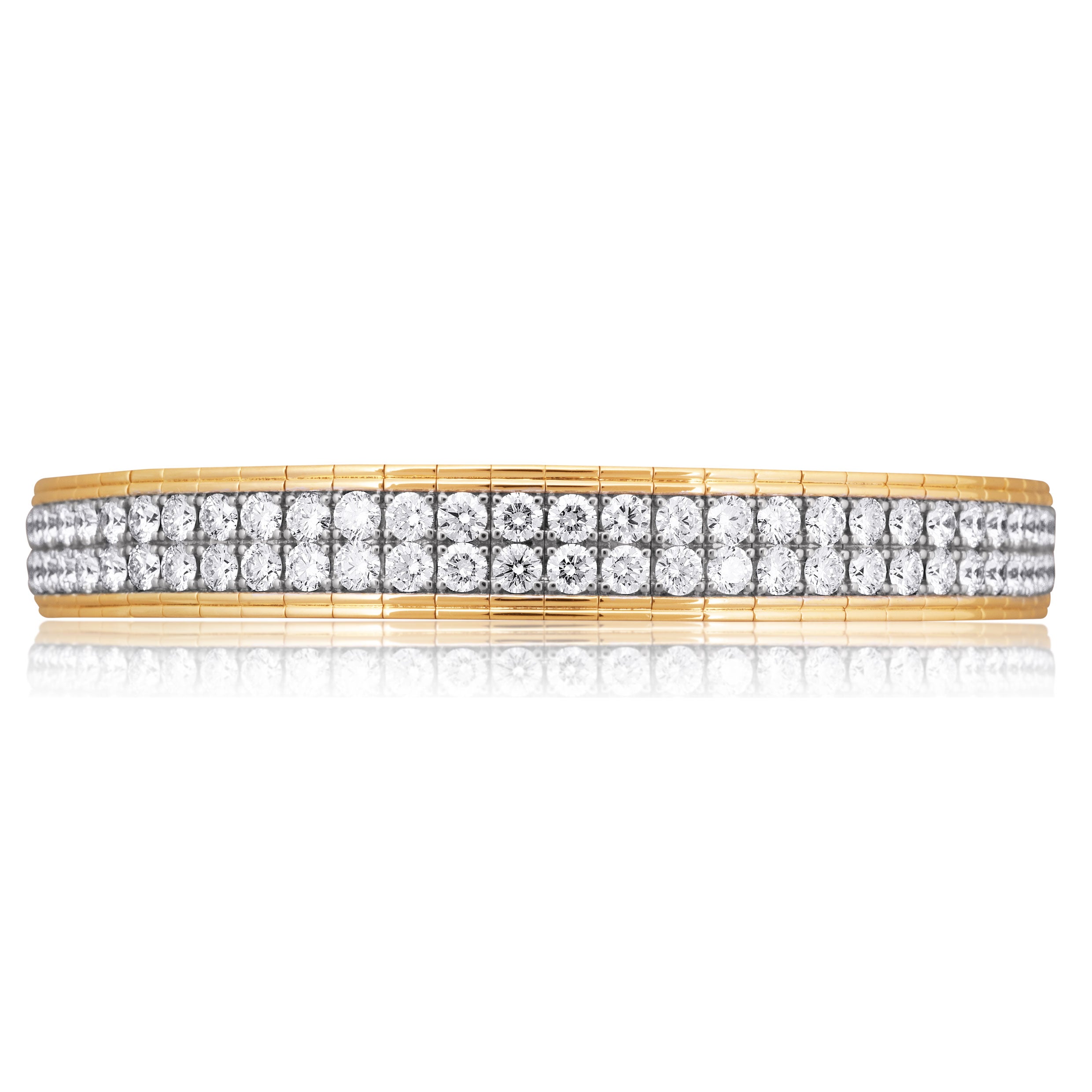 Picchiotti - Xpandable™ Round Diamond Bracelet in 18K Yellow Gold - Jackson Hole Jewelry Company