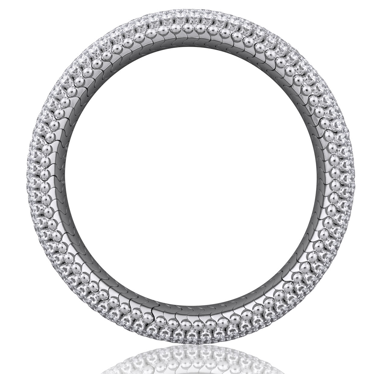 Picchiotti - Xpandable™ Round Diamond Bracelet in 18K White Gold - Jackson Hole Jewelry Company