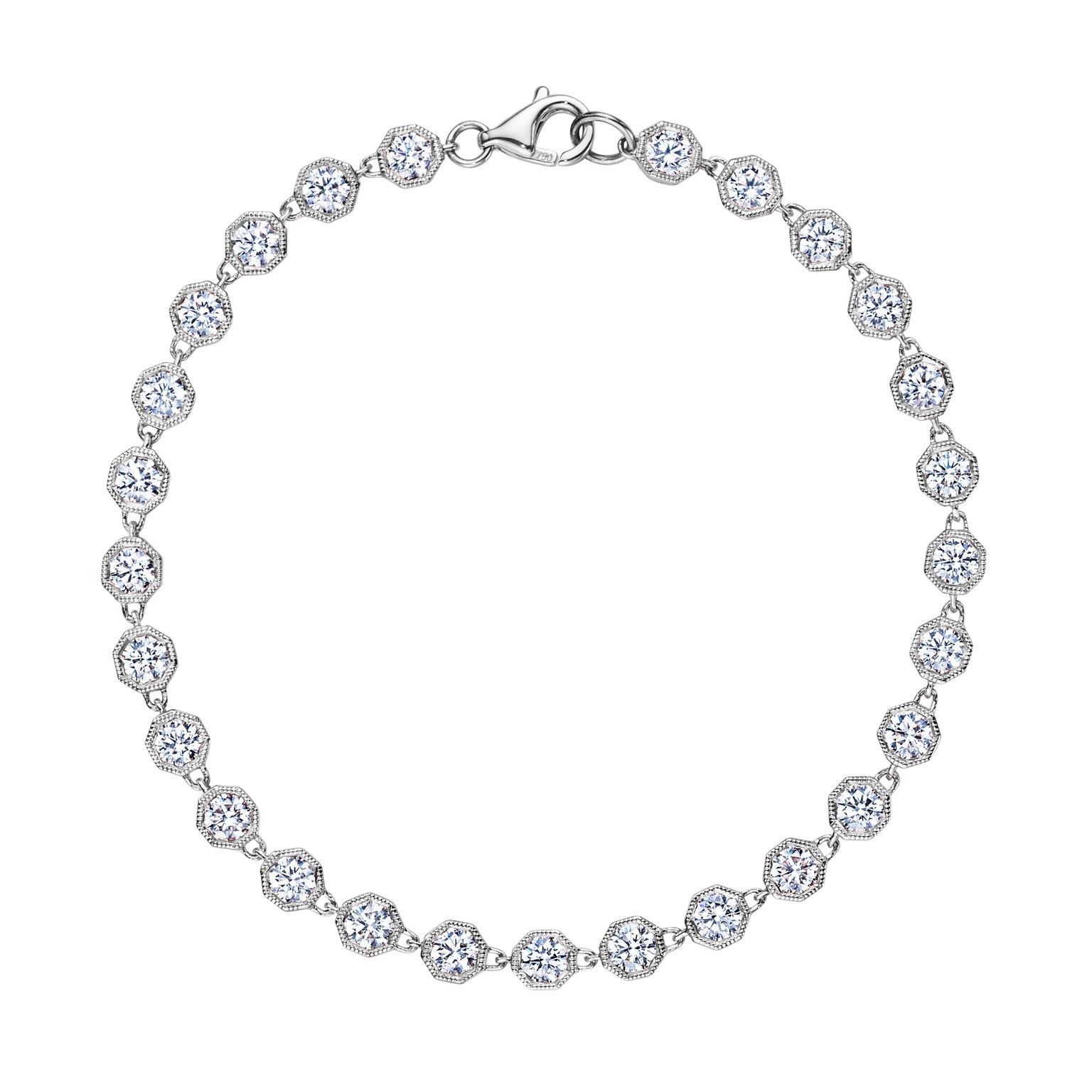 18K Gold Bracelet with White Diamonds - Jackson Hole Jewelry Company