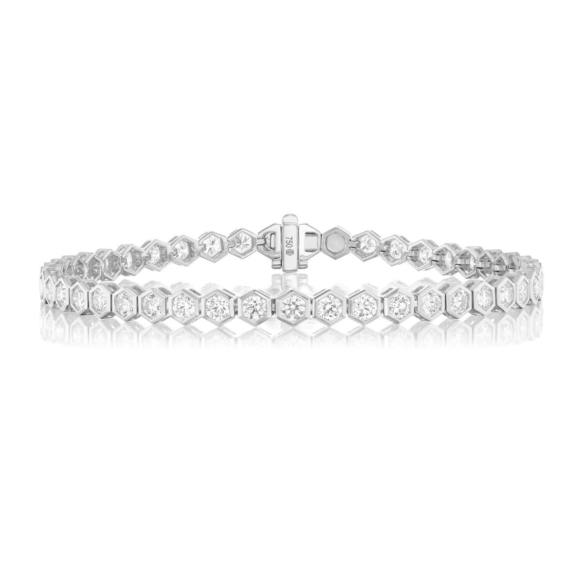 Broadway Collection 18K Gold Bracelet with White Diamonds - 0.08 CT each - Jackson Hole Jewelry Company