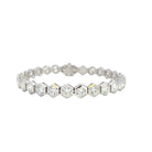 18K White Gold Round Diamond Bracelet – 12.12 Carats - Jackson Hole Jewelry Company