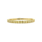 Straightline Yellow Asscher Diamond Tennis Bracelet in 18K Yellow Gold - Jackson Hole Jewelry Company