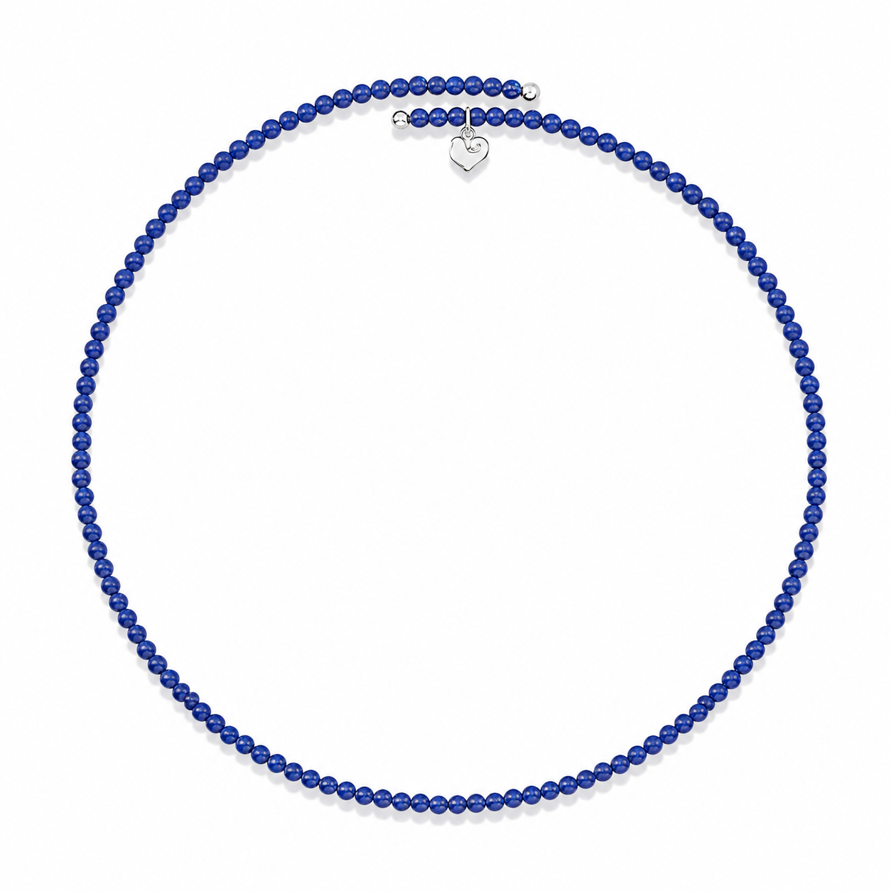 Chantecler Choker Necklace in Compound Lapis and Sterling Silver - Jackson Hole Jewelry Company