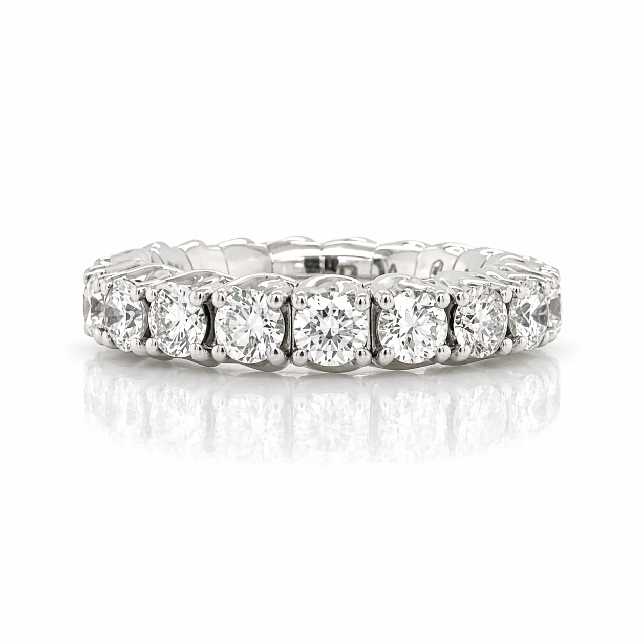 Picchiotti Xpandable™ Round Diamond Ring in 18K White Gold 3.56 cttw - Jackson Hole Jewelry Company