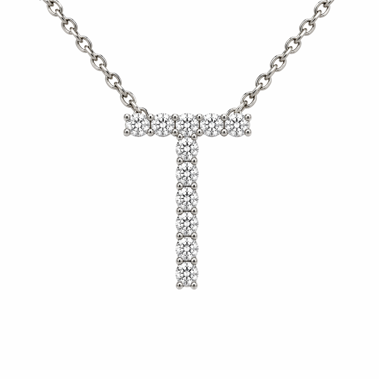 LUXE Diamond Letter Crafted in 18K White Gold - Jackson Hole Jewelry Company