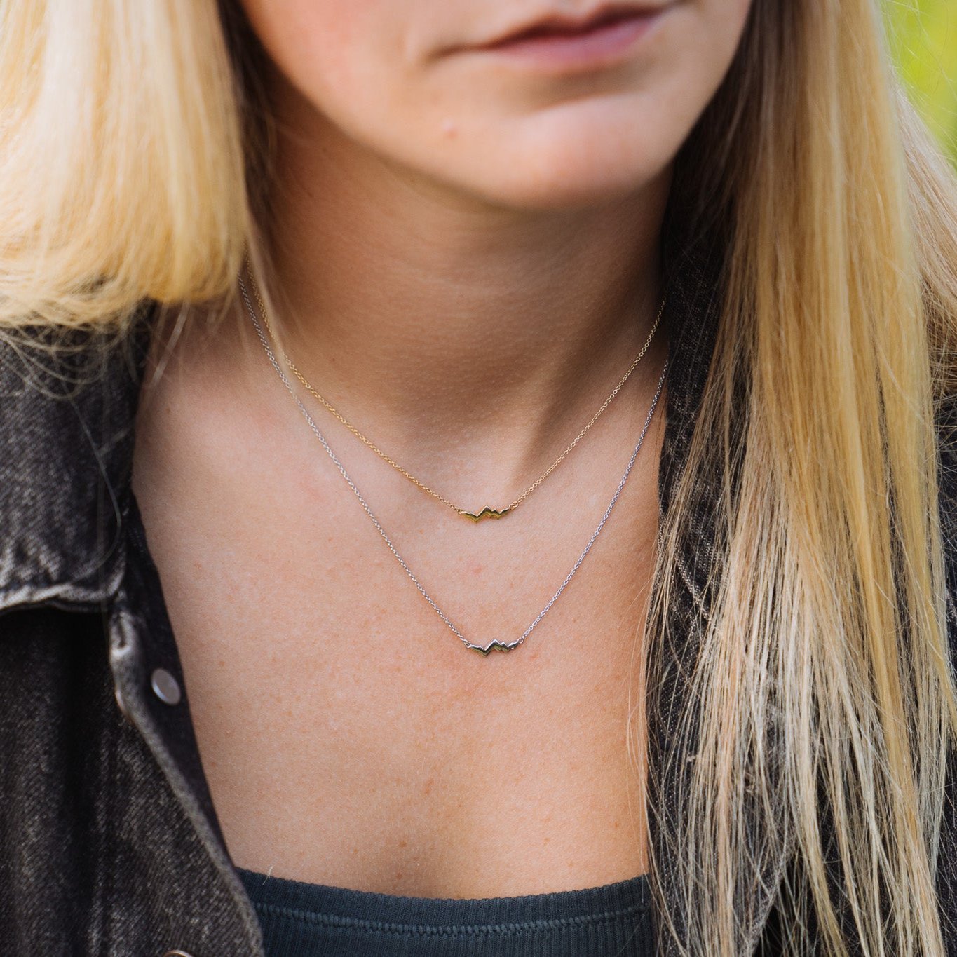 Tiny Teton Peak Necklace - Jackson Hole Jewelry Company