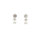 Diamonds Drop Earrings with 18K White Gold - Jackson Hole Jewelry Company