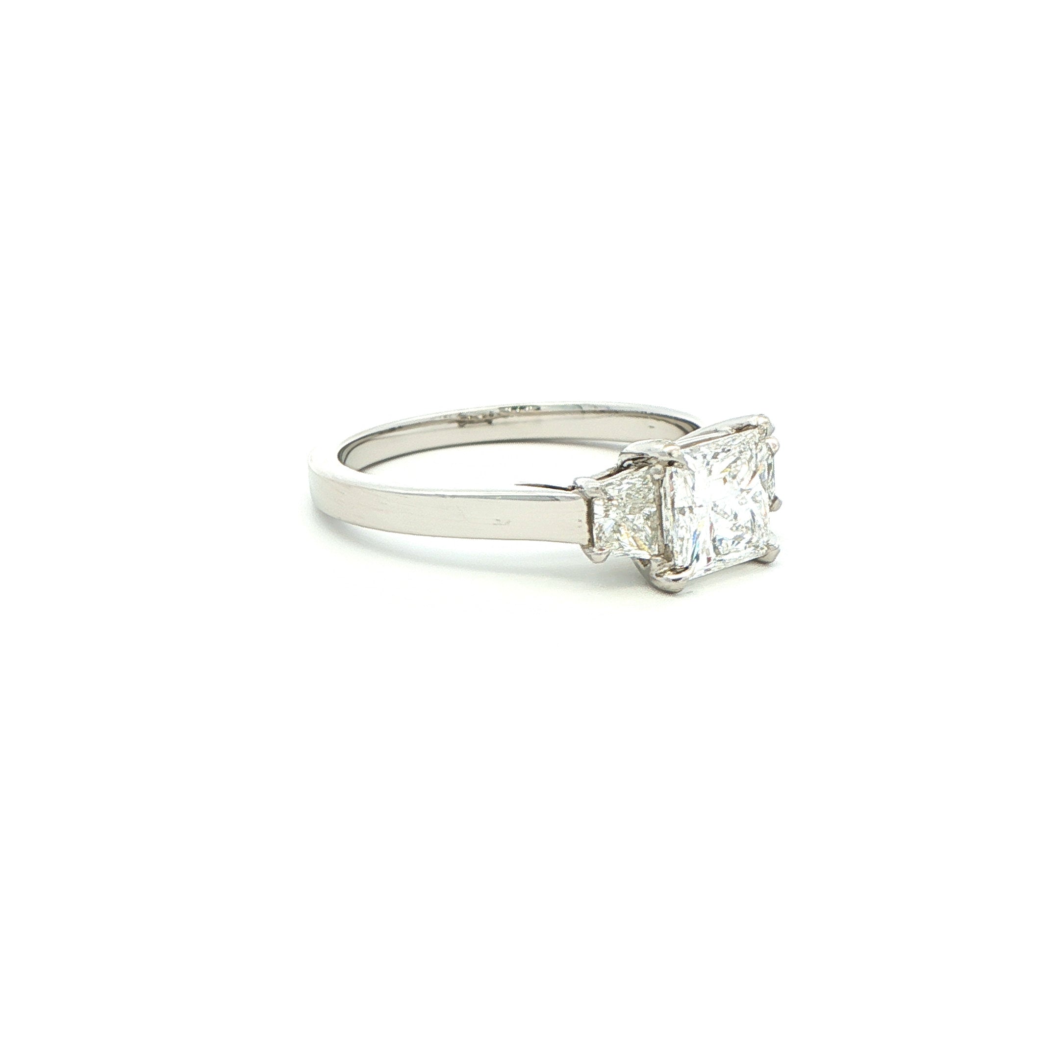 Princess Cut Diamond Engagement Ring in Platinum - Jackson Hole Jewelry Company