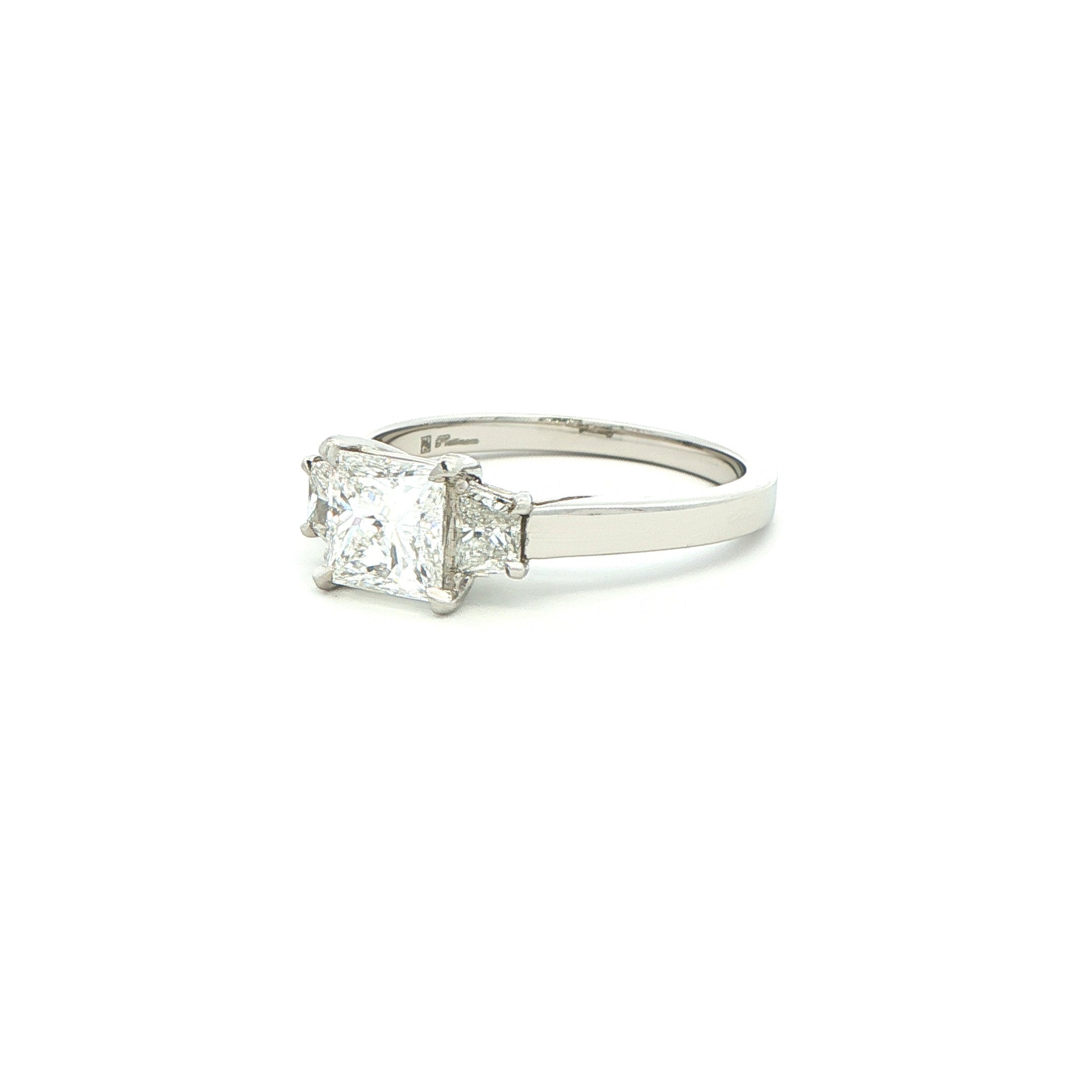 Princess Cut Diamond Engagement Ring in Platinum - Jackson Hole Jewelry Company